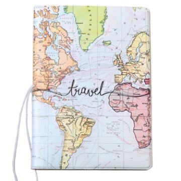 3D Map Passport Cover Travel Abroad Pass Ticket Holder - 1
