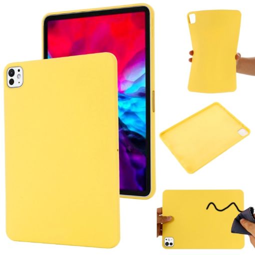 Yellow iPad Pro 13 2024 Liquid Silicone Shockproof Tablet Case - 1