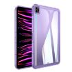 Clear Acrylic Hybrid TPU Tablet Case for iPad Pro 12.9 - Purple - 1