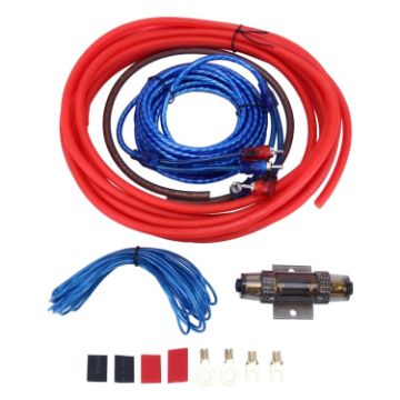 1200W Car Subwoofer Amplifier Audio Wire Cable Kit - 1