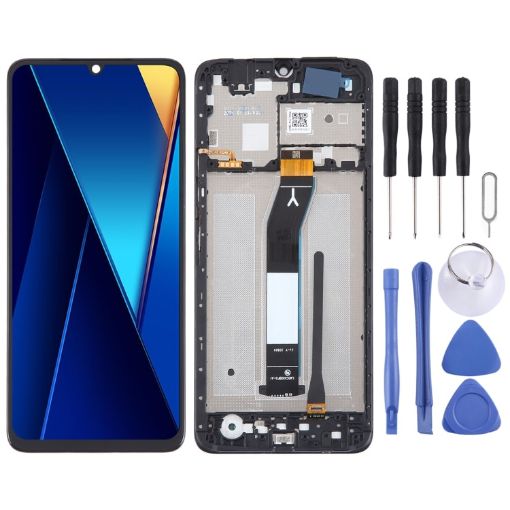 Xiaomi Poco C65 LCD Screen Digitizer Assembly with Frame - 1