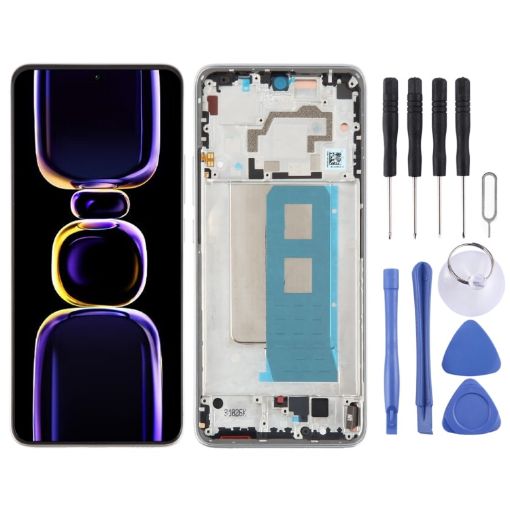 Xiaomi Poco F5 Pro AMOLED LCD Screen Digitizer Assembly (Silver) - 1