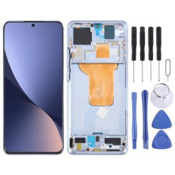 Xiaomi 12X AMOLED LCD Screen Digitizer Assembly with Frame (Blue) - 1