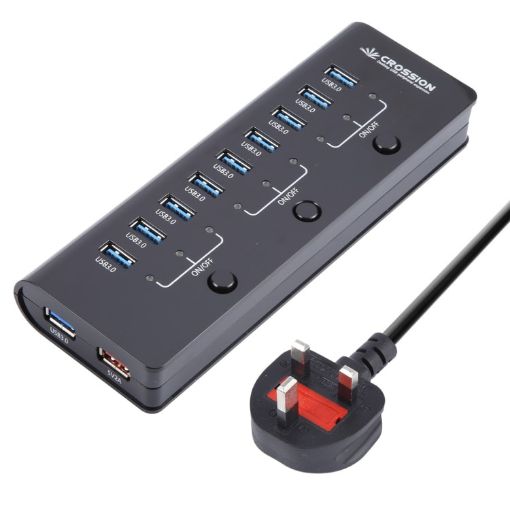 ORICO CRU3-H9C1 10 Port USB3.0 12V 4A HUB Power Adapter - 1