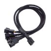 Computer PWM Temperature Control Cooling Fan Extension Cable - 1 In 4 - 1