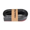 SAMURAI 2.5m Carbon Fiber Car Front Lip Bumper Strip, Black - 1