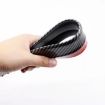 SAMURAI 2.5m Carbon Fiber Car Front Lip Bumper Strip, Black - 4