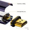 Type-C Female to HDMI 2.0 Male Converter Adapter 4K 60Hz HD Silver - 4