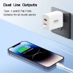 PD30W USB-C/Type-C + 8 Pin + USB-A Charger for iPhone Series - 3
