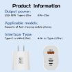 PD30W USB-C/Type-C + 8 Pin + USB-A Charger for iPhone Series - 5