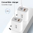 PD30W USB-C/Type-C + 8 Pin + USB-A Charger for iPhone Series - 4