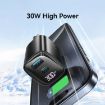 USAMS CC229 30W USB+USB-C Dual Port Charger EU Plug Black - 6
