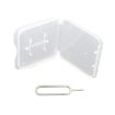 Cell Phone SIM Card Removal Pin Memory Card Holder With Storage Case - 2