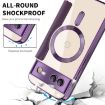 Google Pixel 8a MagSafe Magnetic RFID Anti-theft Leather Phone Case - Purple - 6