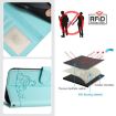 Blackview Color 8 Cat Rat Embossed Pattern RFID Leather Phone Case - Mint Green - 5