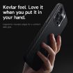 SULADA 600D Kevlar Texture PC Shockproof Phone Case for iPhone 15 Pro Max - Black - 3