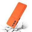 Samsung Galaxy S24+ Orange Shockproof TPU Phone Case with Card Slot - 5