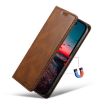 Suteni J02 Oil Wax Wallet Leather Phone Case for iPhone X/XS - Brown - 5