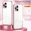 OPPO Find X3/Find X3 Pro Transparent Plating Phone Case - Gold - 2