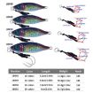 HENGJIA Iron Plate Lead Fish Dummy Bait Sea Fishing Lures - 10 Colors - 2