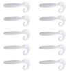 HENGJIA Curved-Tail Soft Dummy Bait Fishing Lures - 10pcs/Pack - 1