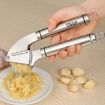 Food Grade 304 Stainless Steel Garlic Press Crusher Slicer - 1
