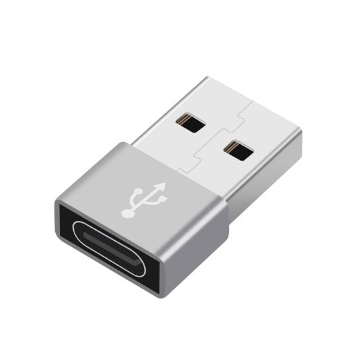 HAWEEL USB-C Female to USB 2.0 Male Adapter - Charging & Data Transfer - 1
