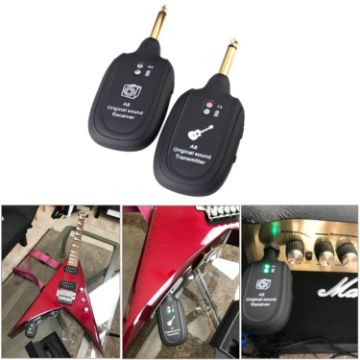 Wireless Guitar Transmitter Receiver A8 - Electric Guitar Connection - 1