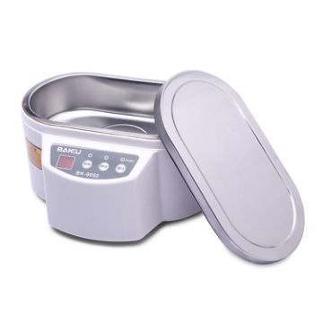BAKU BK-9050 Ultrasonic Cleaner 30W/50W 0.6L LCD Display White - 1