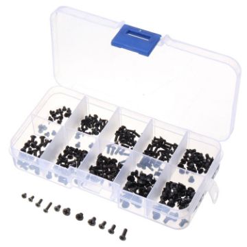 300 PCS Laptop Screws Box Set for HP Lenovo SAMSUNG IBM - Black - 1