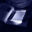 Book Wedge Reading Night Light, 3 LED Bright Panel Travel Lamp - 1