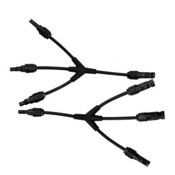 MC4 Solar Branch Connector - Male/Female Plug - 1 Pair - 1