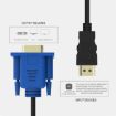 1.8m HDMI to VGA Video Cable - Black - 4