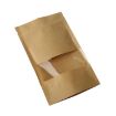 50 PCS Zipper Self Sealing Kraft Paper Bag with Window Stand Up - 4