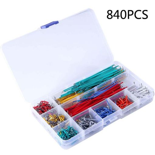 840 PCS Jumper Wire Kit for Breadboard - 14 Lengths, U Shape - 1