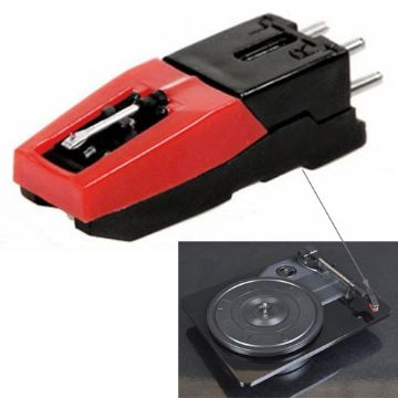 Black Stereo Stylus Needle for Vinyl LP USB Turntable - 1