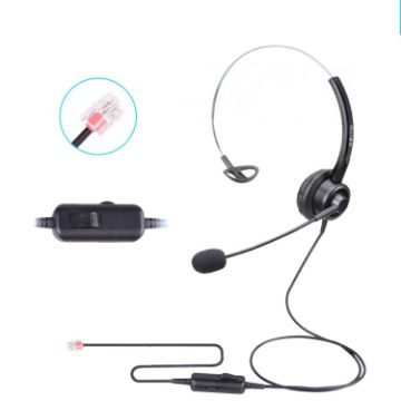 VT200 Single Ear Telephone Headset Operator Headset With Mic - 1