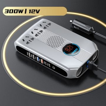 Ozio K30-S 12V 300W Smart Car LED Power Inverter Converter - 1