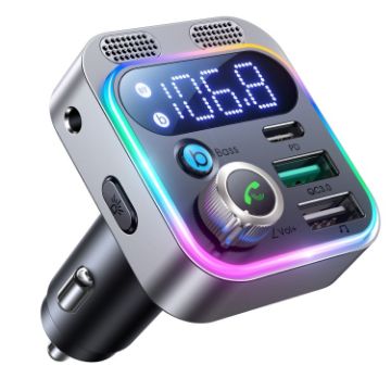 JOYROOM JR-CL16 48W Bluetooth 5.0 Car Wireless FM Transmitter - 1