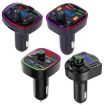 Q3 3.1A USB+PD Bluetooth Car Charger Car FM Transmitter - 2