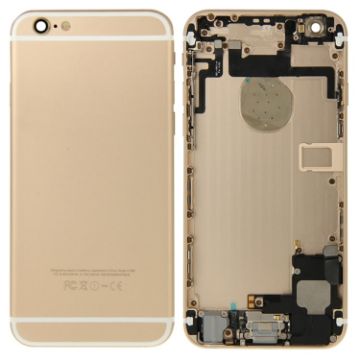 iPhone 6 Full Housing Back Cover with Power & Volume Button Flex Cable - Gold - 1