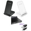 15W Desktop Wireless Charger Fast Charging Bracket - Black - 3