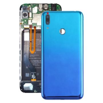 Blue Battery Back Cover for Huawei Y7 Prime (2019) with Camera Lens & Side Keys - 1