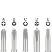 Qianli iFlying 5 in 1 Aluminum Handle Anti-slip Screwdriver - 5