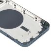 Blue Back Housing Cover with SIM Card Tray & Side Keys & Camera Lens for iPhone 12 Pro - 5