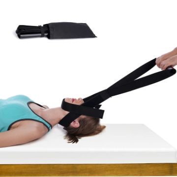 Y-Shaped Spine Chiropractic Decompression Traction Tool with Chin Strap - 1