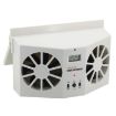 Solar Powered Car Auto Air Vent Cooler Fan with Temperature Display - 1