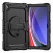 Samsung Galaxy Tab A9+ Silicone + PC Tablet Case with Shoulder Strap - Black - 1