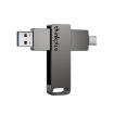 Lenovo Thinkplus MU110 USB3.2+Type-C Flash Drive 64GB Grey - 1