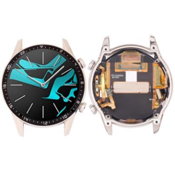 Huawei Watch GT 2 46mm LCD Screen & Digitizer Assembly with Frame - Silver - 1